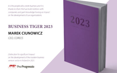 Marek Ciunowicz Business Tiger 2023 in PRO Progressio’s annual report