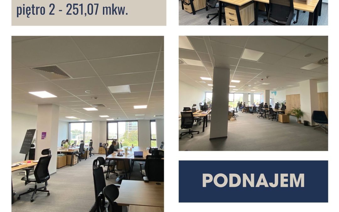 New sublease offer in the Palio Office Park A complex at Jana z Kolna Street in Gdańsk!