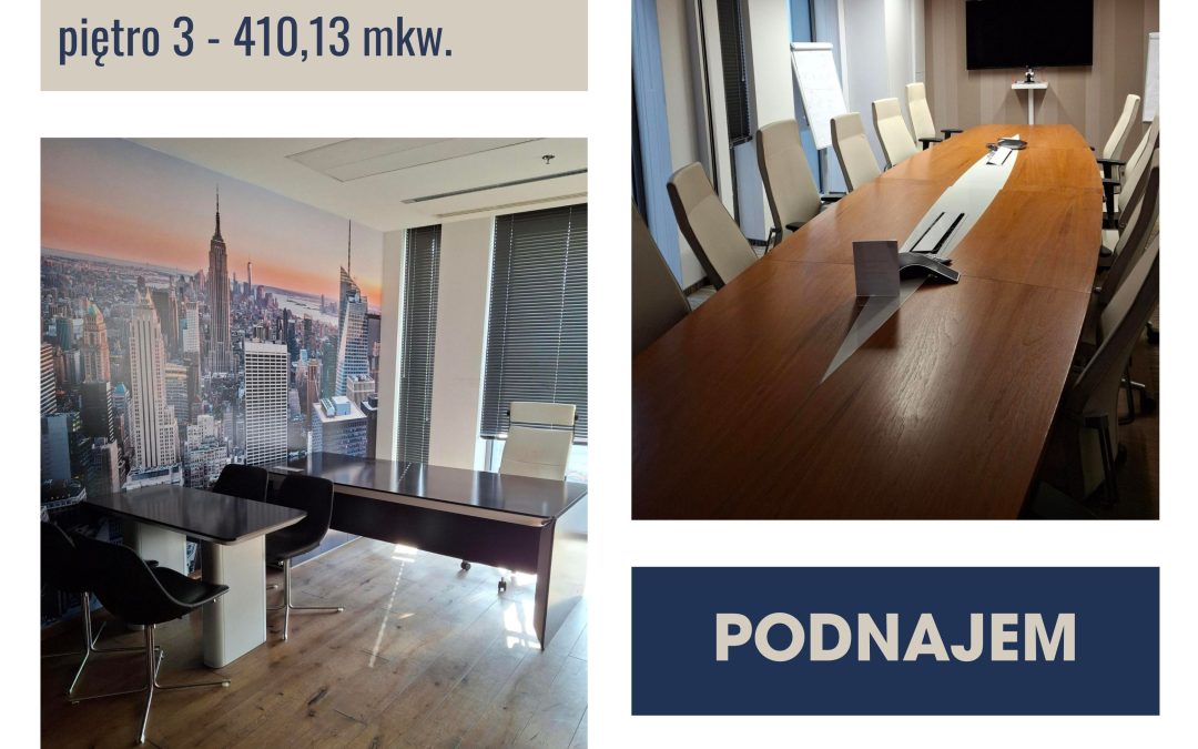 New sublease offer – office space in the Plac Unii complex at ul. Puławska 2 in Warsaw!